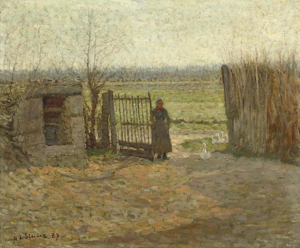 Henri Le Sidaner - Il cancello della fattoria